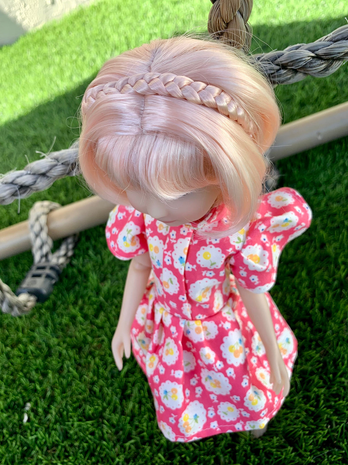 Custom WIG for 13" Dianna Effner Little Darling head size 7-8" Siblies, Ellowyne, My Meadow Avery, Mini Pal Maru & Friends, Liz Frost girls