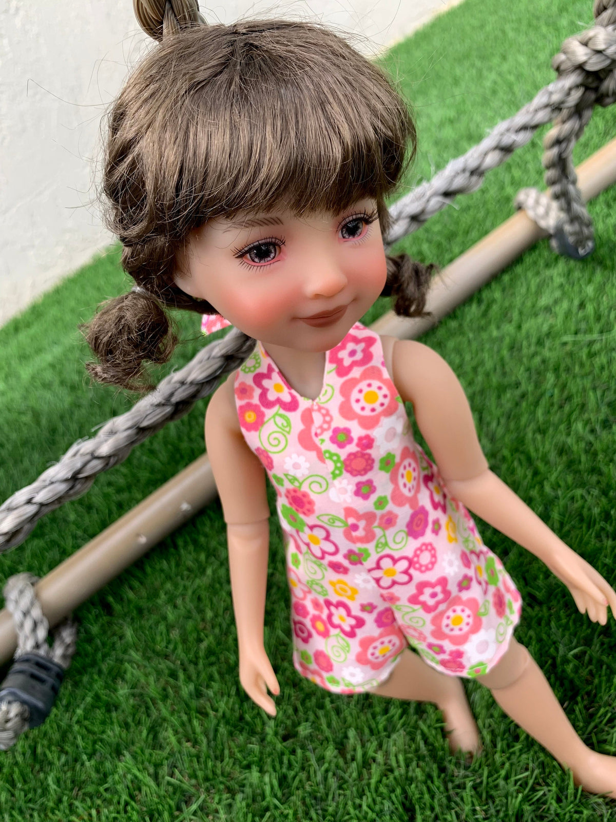 Custom doll WIG Exclusive Vegan Mohair-fits 9-10" head size Kaye Wiggs, RRFF, wellie wishers, bjd, Girl for All Time"Loose Fit"