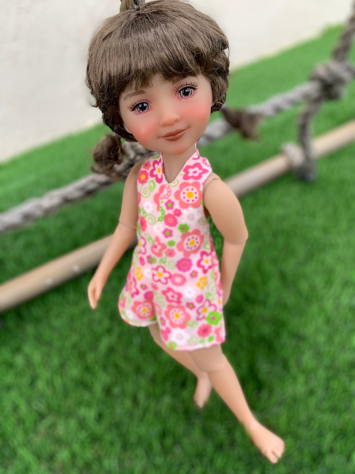 Custom doll WIG Exclusive Vegan Mohair-fits 9-10" head size Kaye Wiggs, RRFF, wellie wishers, bjd, Girl for All Time"Loose Fit"
