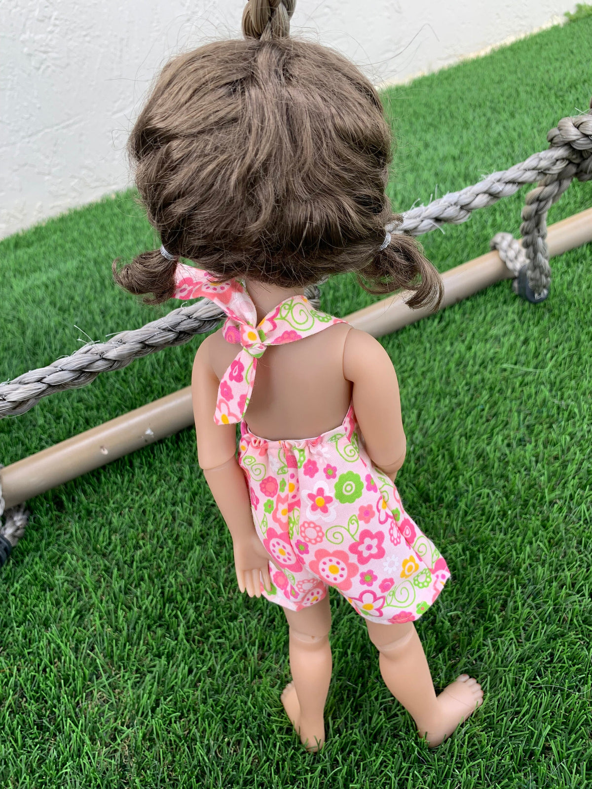 Custom doll WIG Exclusive Vegan Mohair-fits 9-10" head size Kaye Wiggs, RRFF, wellie wishers, bjd, Girl for All Time"Loose Fit"