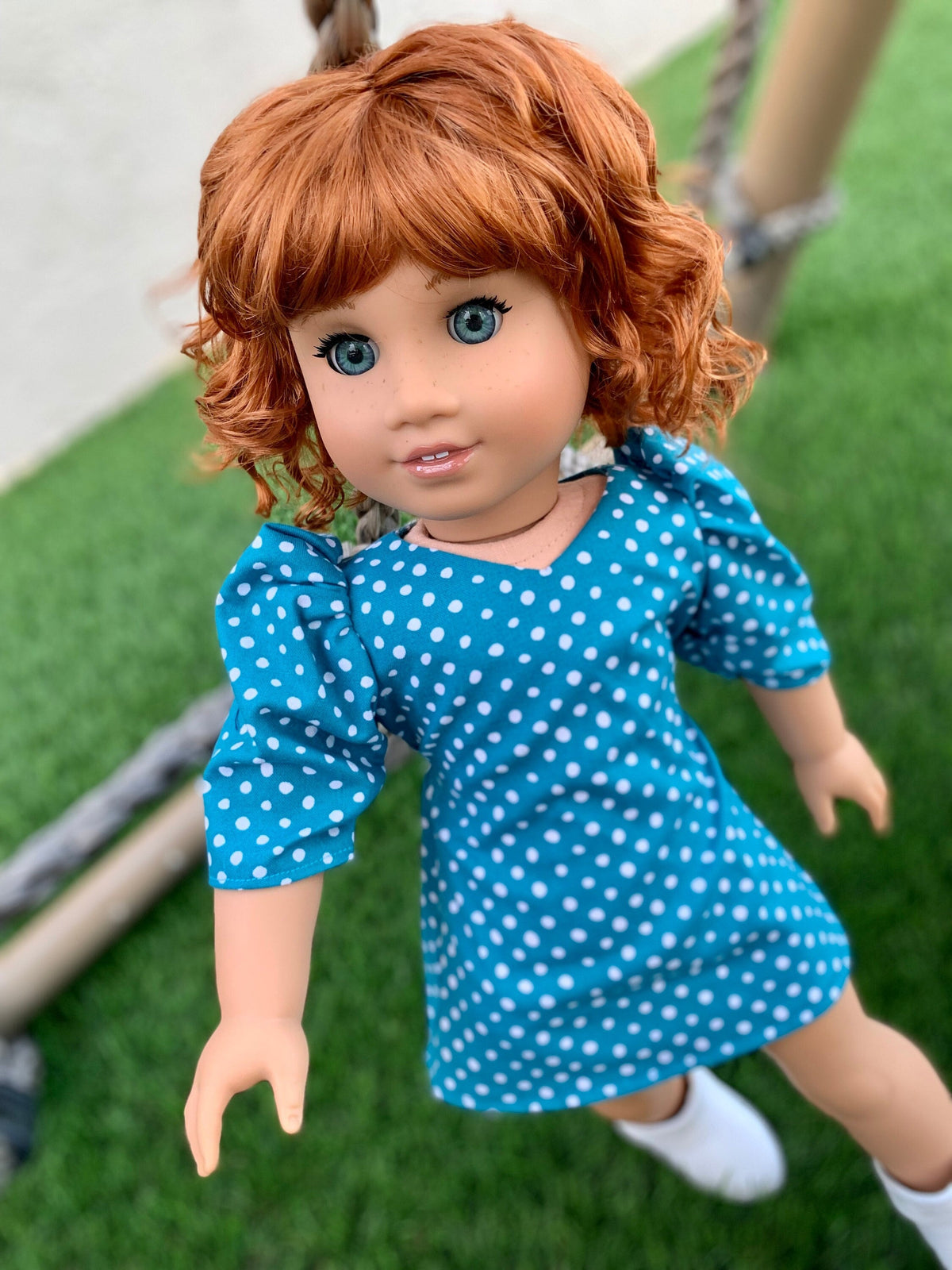 PREORDER Custom doll wig for 18" American Girl Dolls - Vegan Mohair - fits 10-11" head size of  dolls such as OG Blythe BJD Gotz meadowdolls