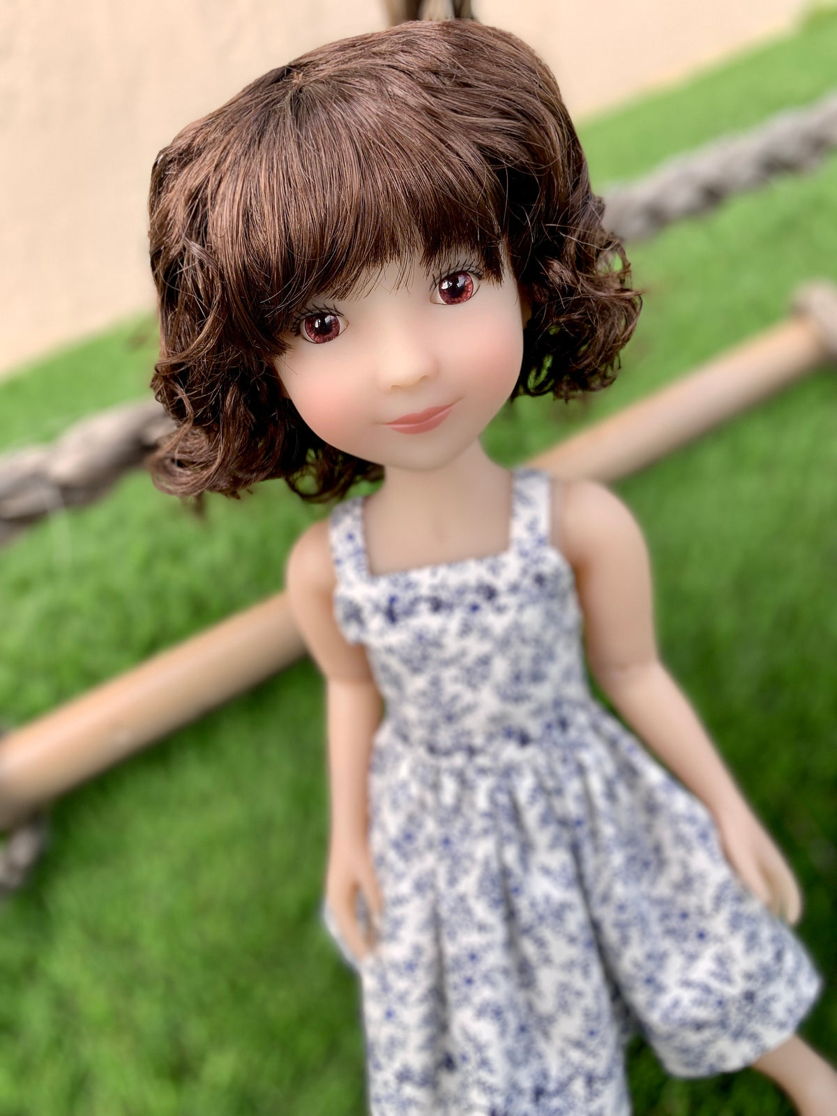 Custom WIG for 13" Dianna Effner Little Darling head size 7-8" Siblies, Ellowyne, My Meadow Avery, Mini Pal Maru & Friends, Liz Frost girls