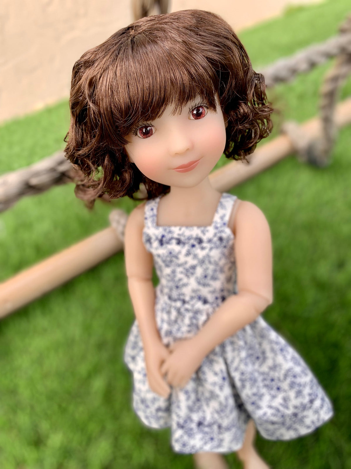 Custom WIG for 13" Dianna Effner Little Darling head size 7-8" Siblies, Ellowyne, My Meadow Avery, Mini Pal Maru & Friends, Liz Frost girls