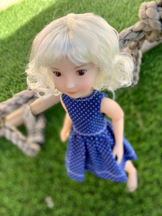 PREORDER Custom WIG for 13" Dianna Effner Little Darling head size 7-8" Siblies, Ellowyne, My Meadow Avery, Mini Pal Maru & Friends, Liz Frost girls
