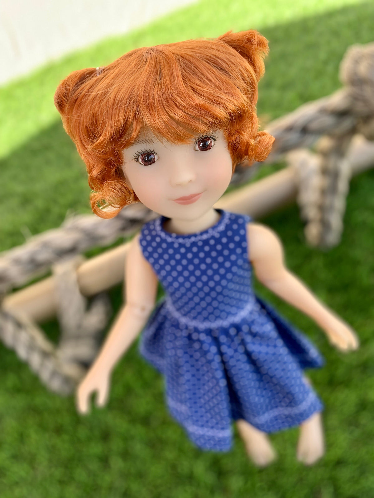 Custom WIG for 13" Dianna Effner Little Darling head size 7-8" Siblies, Ellowyne, My Meadow Avery, Mini Pal Maru & Friends, Liz Frost girls