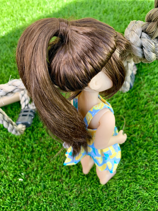 Custom WIG for 13" Dianna Effner Little Darling head size 7-8" Siblies, Ellowyne, My Meadow Avery, Mini Pal Maru & Friends, Liz Frost girls