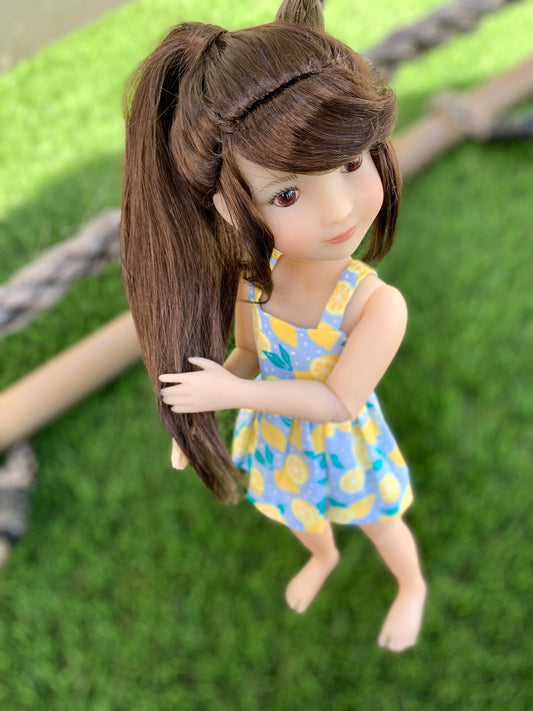 Custom WIG for 13" Dianna Effner Little Darling head size 7-8" Siblies, Ellowyne, My Meadow Avery, Mini Pal Maru & Friends, Liz Frost girls