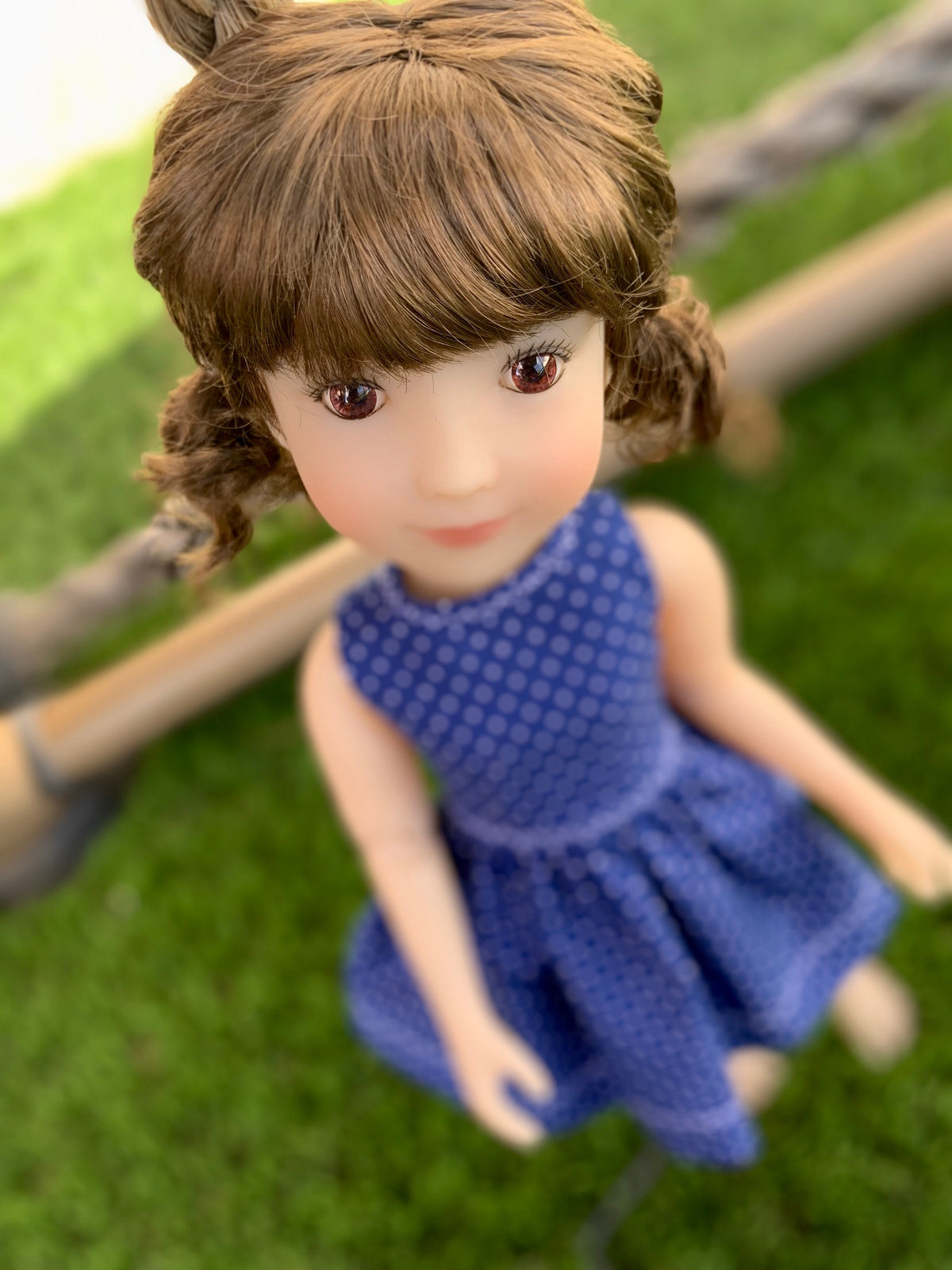 Custom WIG for 13" Dianna Effner Little Darling head size 7-8" Siblies, Ellowyne, My Meadow Avery, Mini Pal Maru & Friends, Liz Frost girls