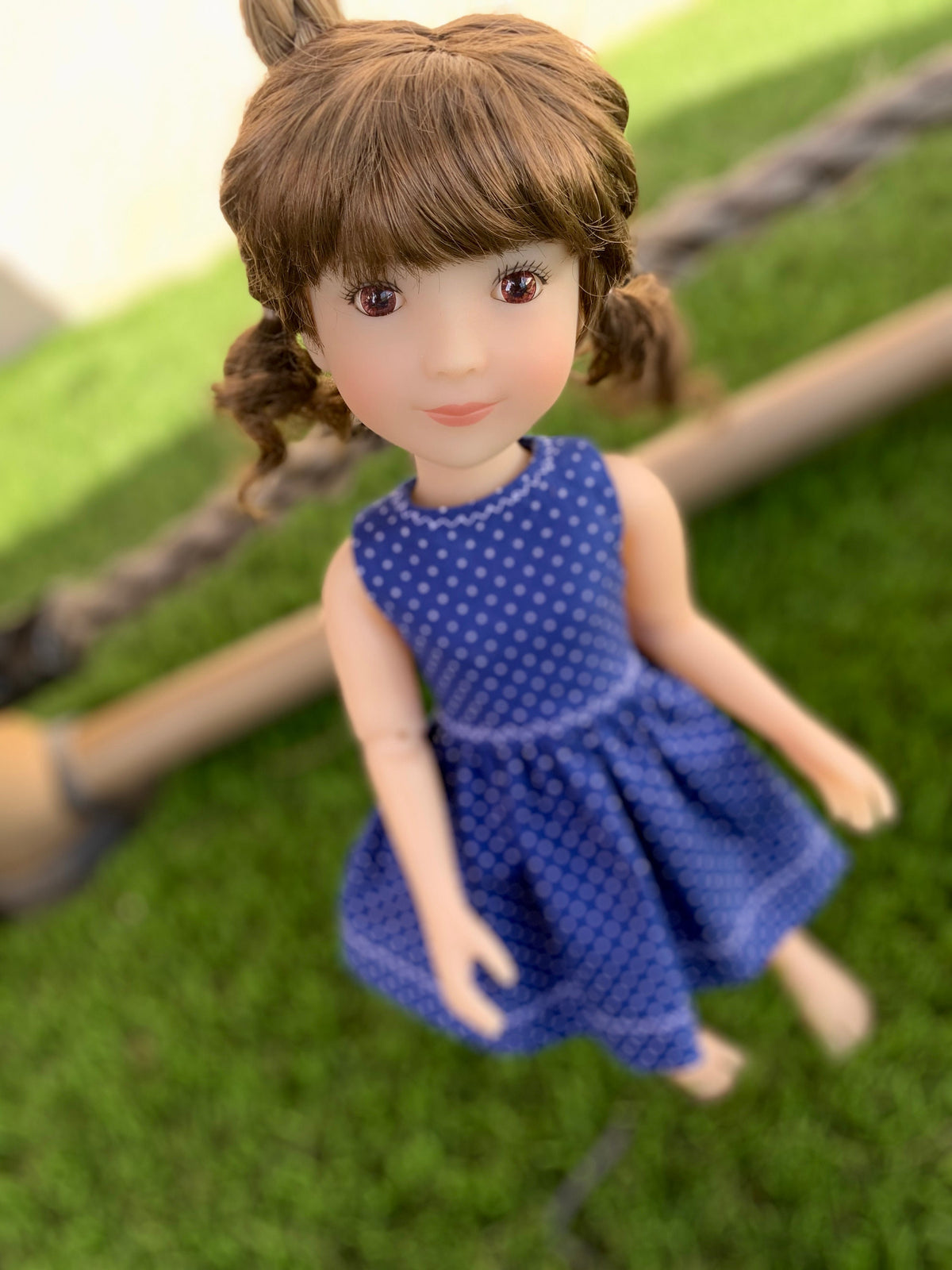 Custom WIG for 13" Dianna Effner Little Darling head size 7-8" Siblies, Ellowyne, My Meadow Avery, Mini Pal Maru & Friends, Liz Frost girls